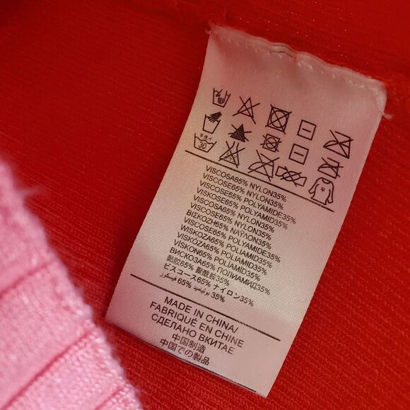 SILVIAN HEACH Ribbed Pullover Sweater Detailed Sleeves Color Block Trendy Girly - Picture 5 of 6